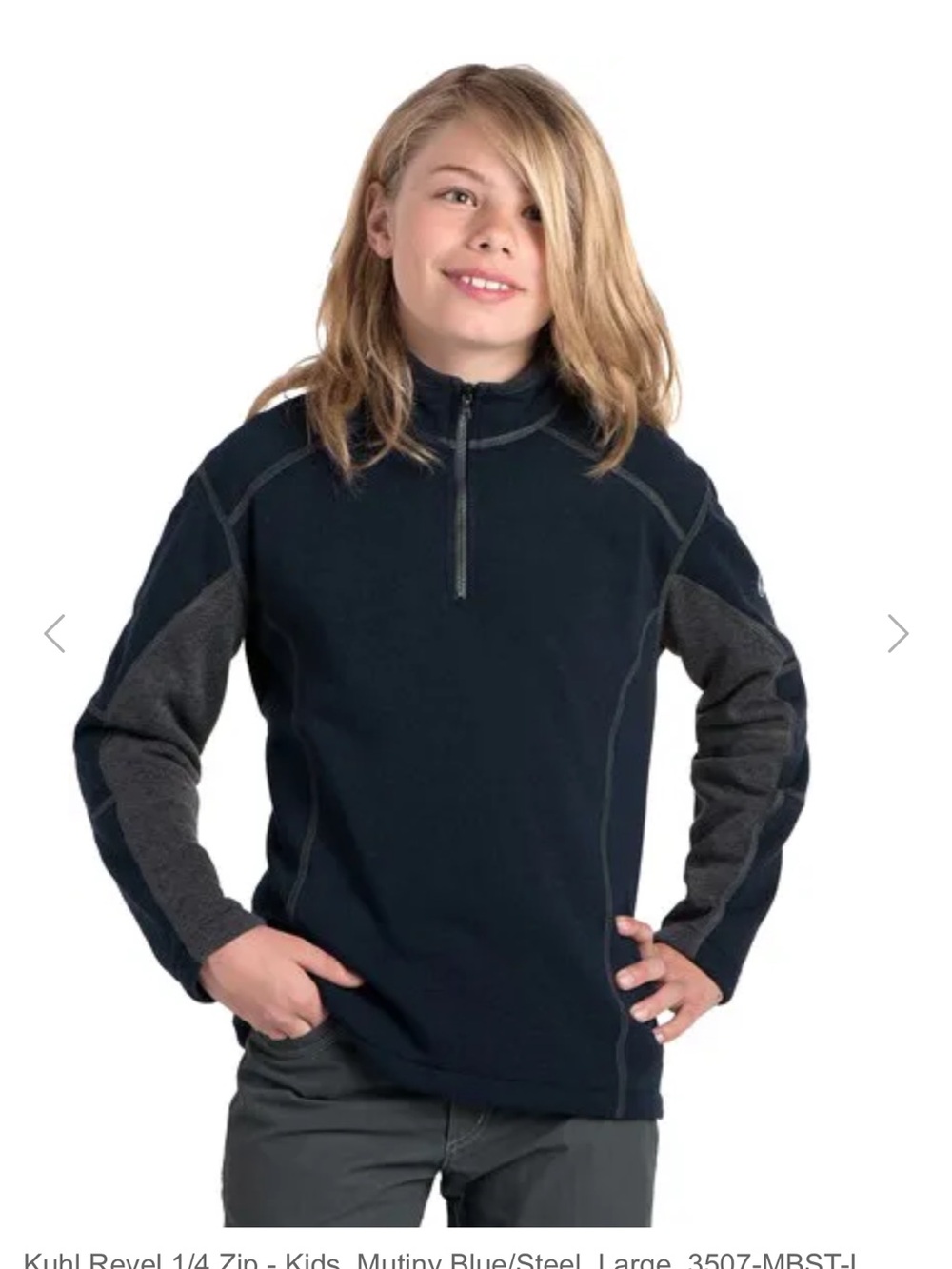 Kuhl Revel 1/4 Zip - Kids kasmmira sweater